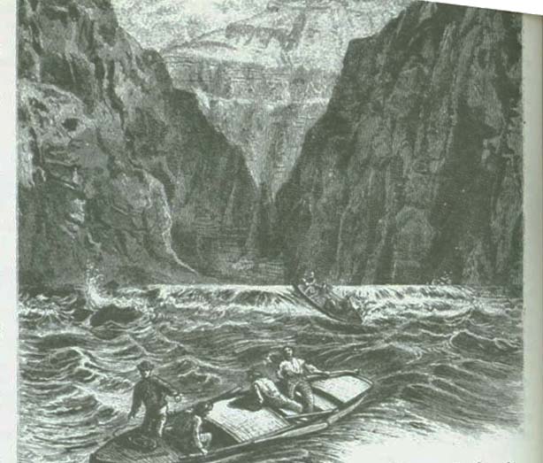 THE CA&Ntilde;ONS OF THE COLORADO-- the 1869 discovery voyage down the Colorado River. vist0059k